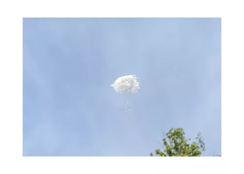 Cloud of plastic